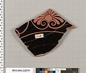 Terracotta fragment of a kylix (drinking cup) by Unknown Artist