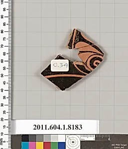 Terracotta fragment of a kylix (drinking cup) by Unknown Artist