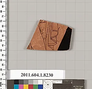 Terracotta fragment of a kylix (drinking cup)