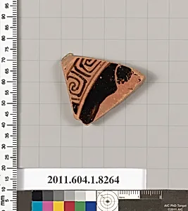 Terracotta fragment of a kylix (drinking cup)