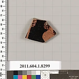 Terracotta fragment of a kylix (drinking cup)