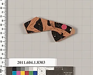 Terracotta fragment of a kylix (drinking cup) by Unknown Artist