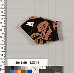 Terracotta fragment of a kylix (drinking cup) by Unknown Artist