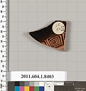 Terracotta fragment of a kylix (drinking cup) by Unknown Artist