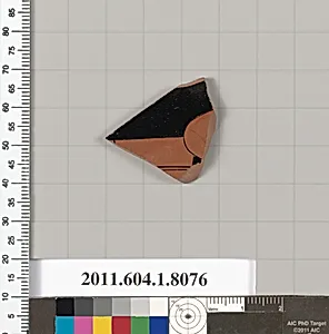 Terracotta fragment of a kylix (drinking cup)