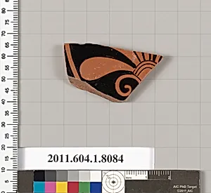 Terracotta fragment of a kylix (drinking cup)