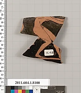Terracotta fragment of a kylix (drinking cup)