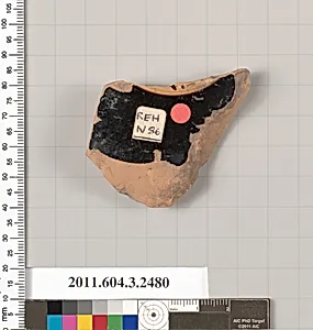 Terracotta fragment of a kylix (drinking cup)? by Unknown Artist