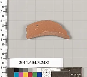 Terracotta fragment of a kylix (drinking cup)? by Unknown Artist