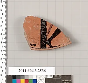 Terracotta fragment of a kylix (drinking cup) by Unknown Artist