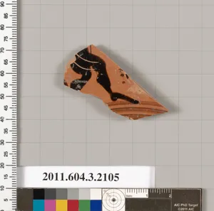 Terracotta fragment of a kylix (drinking cup) by Unknown Artist