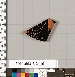 Terracotta fragment of a kylix (drinking cup) by Unknown Artist