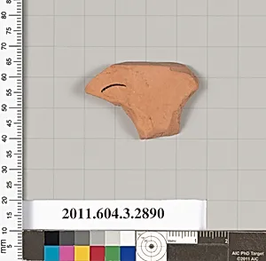 Terracotta fragment of a kylix (drinking cup)? by Unknown Artist