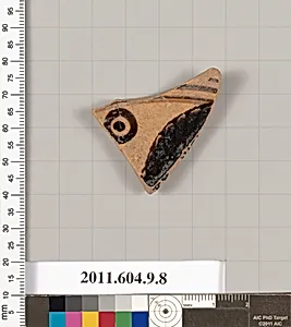 Terracotta fragment of a kylix (drinking cup)