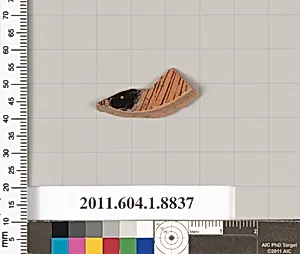 Terracotta fragment of a kylix (drinking cup)? by Unknown Artist