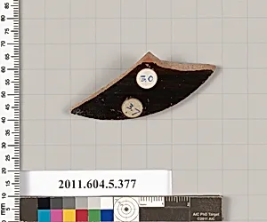 Terracotta fragment of a kylix (drinking cup) by Unknown Artist