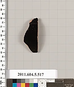 Terracotta fragment of a kylix (drinking cup)