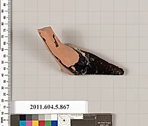 Terracotta fragment of a kylix (drinking cup) by Unknown Artist