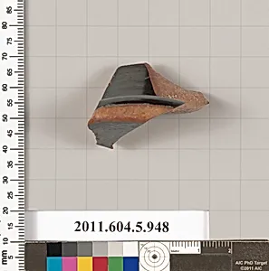 Terracotta fragment of a kylix (drinking cup) by Unknown Artist