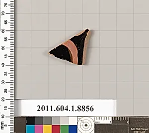 Terracotta fragment of a kylix (drinking cup)
