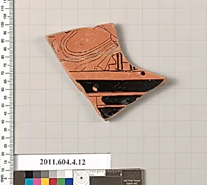 Terracotta fragment of a kylix (drinking cup) by Unknown Artist