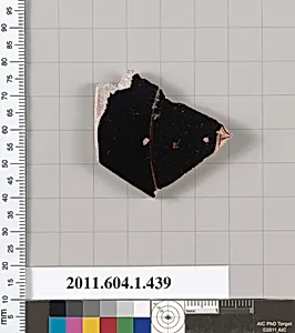 Terracotta fragment of a kylix (drinking cup) or plate