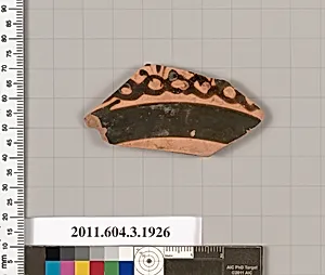 Terracotta fragment of a kylix (drinking cup) or a skyphos (deep drinking cup)? by Unknown Artist