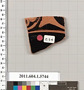 Terracotta fragment of a kylix: eye-cup (drinking cup) by Unknown Artist