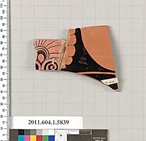 Terracotta fragment of a kylix: eye-cup (drinking cup) by Unknown Artist