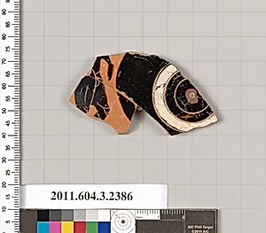 Terracotta fragment of a kylix: eye-cup (drinking cup) by Unknown Artist