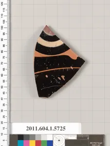 Terracotta fragment of a kylix: eye-cup (drinking cup)