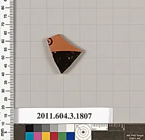 Terracotta fragment of a kylix: Lip cup (drinking cup) by Unknown Artist