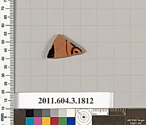 Terracotta fragment of a kylix: Lip cup (drinking cup) by Unknown Artist