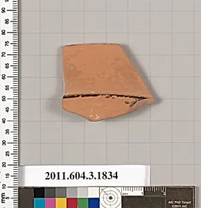 Terracotta fragment of a kylix: Lip cup (drinking cup) by Unknown Artist