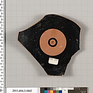 Terracotta fragment of a kylix: Lip cup (drinking cup) by Unknown Artist