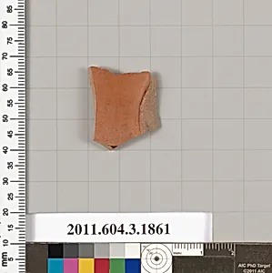 Terracotta fragment of a kylix: Lip cup (drinking cup) by Unknown Artist