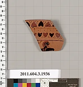 Terracotta fragment of a kylix: Siana cup (drinking cup) by Heidelberg Painter