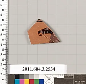 Terracotta fragment of a kylix: Siana cup (drinking cup) by Unknown Artist