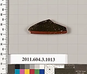 Terracotta fragment of a lekanis (covered dish)? by Unknown Artist