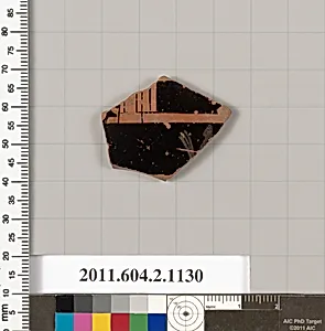 Terracotta fragment of a lekythos (oil flask)?  by Unknown Artist