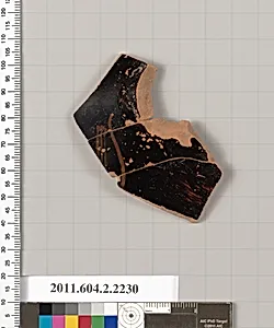 Terracotta fragment of a lekythos (oil flask)? by Unknown Artist
