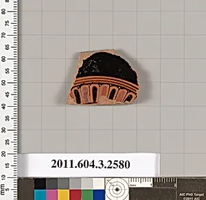Terracotta fragment of a Little Master cup (drinking cup)