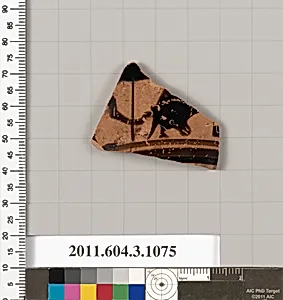 Terracotta fragment of a mastoid (drinking cup with narrow base) by Unknown Artist