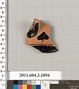 Terracotta fragment of a mastoid (drinking cup with narrow base) by Unknown Artist