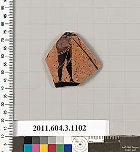 Terracotta fragment of a mastoid (drinking cup with narrow base) or a kyathos (cup-shaped ladle) by Unknown Artist