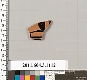 Terracotta fragment of a mastoid (drinking cup with narrow base) or a kyathos (cup-shaped ladle) by Unknown Artist