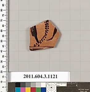 Terracotta fragment of a mastoid (drinking cup with narrow base) or a kyathos (cup-shaped ladle) by Unknown Artist