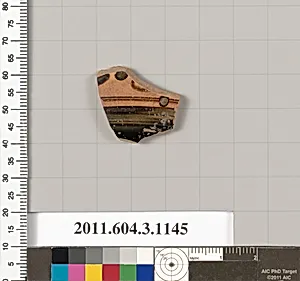 Terracotta fragment of a mastoid (drinking cup with narrow base) or a kyathos (cup-shaped ladle) by Unknown Artist