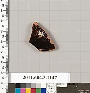 Terracotta fragment of a mastoid (drinking cup with narrow base) or a kyathos (cup-shaped ladle) by Unknown Artist