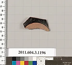 Terracotta fragment of a mastoid (drinking cup with narrow base) by Unknown Artist